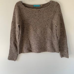 Alice + Olivia Wool Knit Sequin Sweater